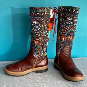 Socofy knee high boots